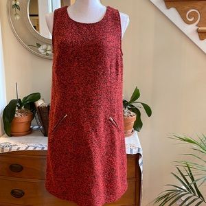 LOFT Red Sleeveless Dress